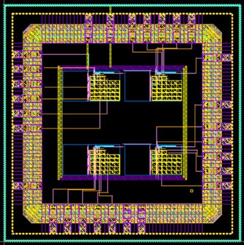 LNA chip layout